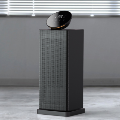 Black smart design electric heater (2)