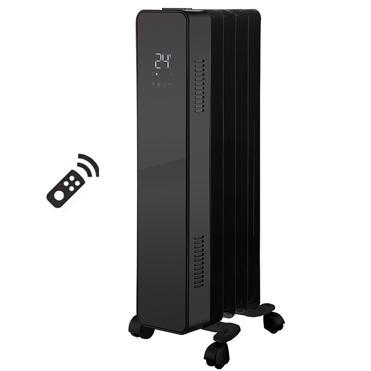 Custom fin oil filled radiator heater